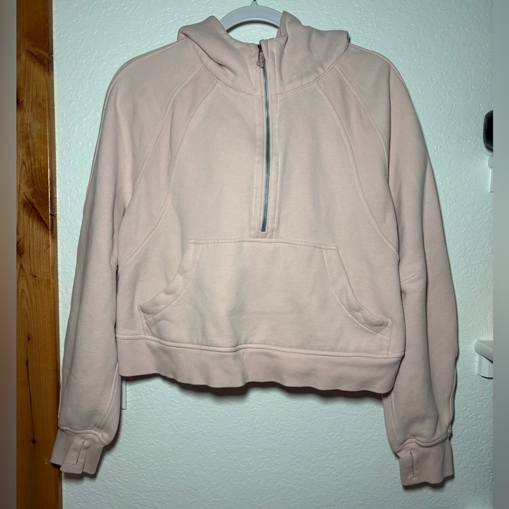 Lululemon Athletica Blush Pink Half-Zip Sweatshirt